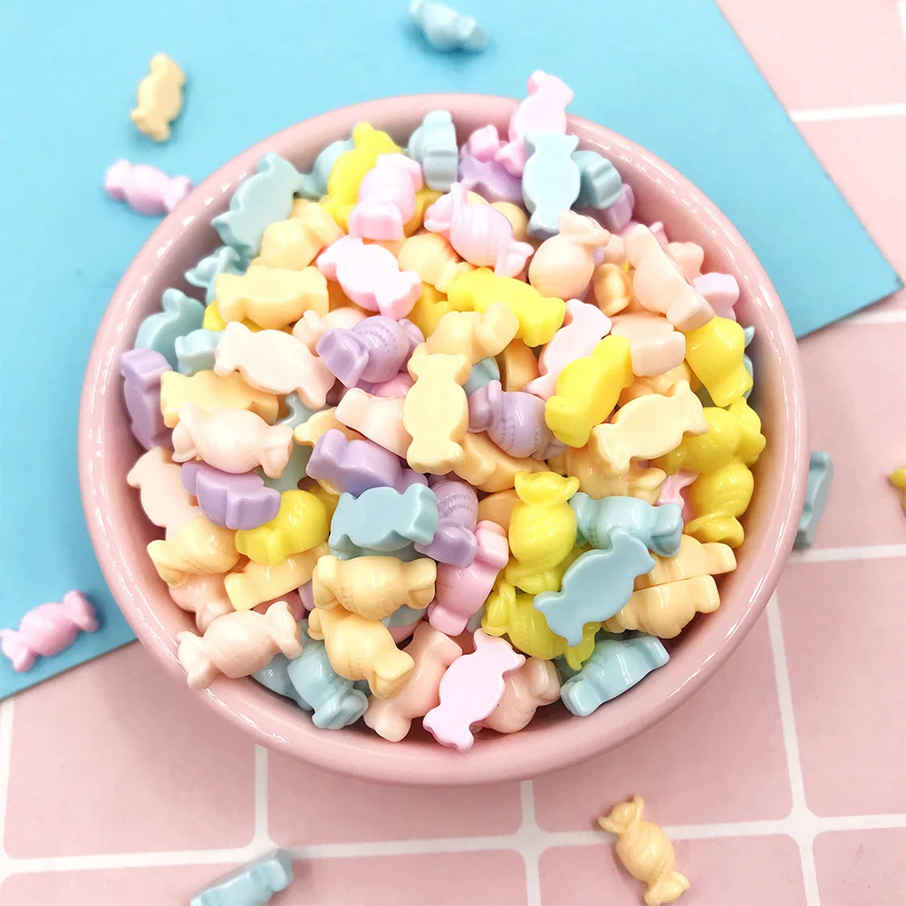 100 шт. мини конфеты полимерные Стразы плоские с оборота кабошон Моделирование