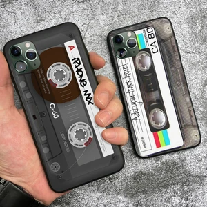 vintage cassette tape retro style for iphone se 6 6s 7 8 plus x xr xs 11 12 13 pro max 13 mini soft silicone phone case cover free global shipping