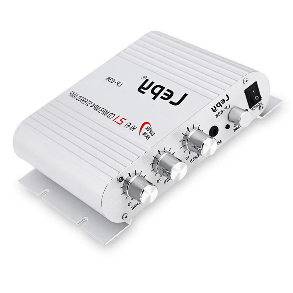 Новый 2 1 канала 12V Hi Fi Цифровой Wi радиоприемник автомобиля Усилитель LP 838 компакт