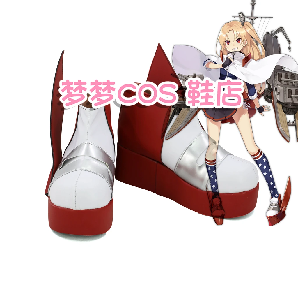 

Azur Lane USS Cleveland Cosplay Shoes Boots Halloween Carnival Party Costume Accessories European Size