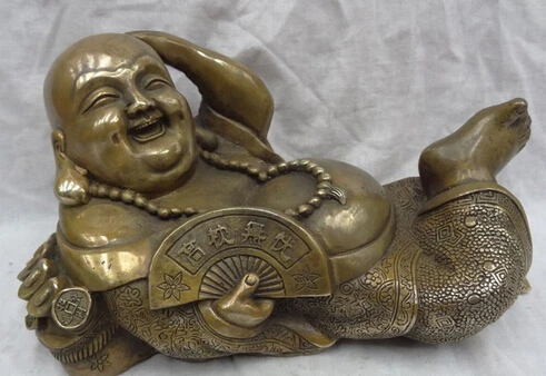 Бесплатная доставка 9 &quotНародная китайская Бронзовая статуя льва PiXiu единорога