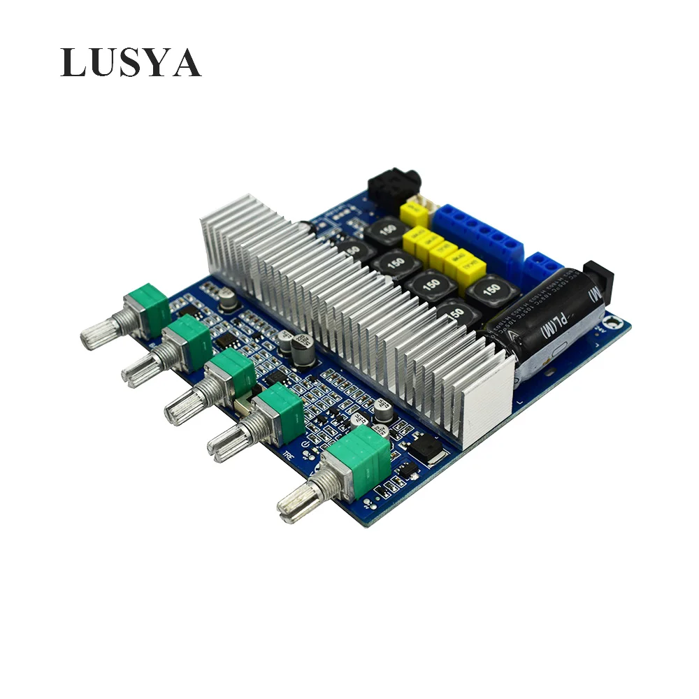 Lusya TPA3116 2,1 домашний аудио усилитель плата 2x50 Вт+ 100 Вт Цифровой усилитель плата 2,1 динамик DC24v I3-005