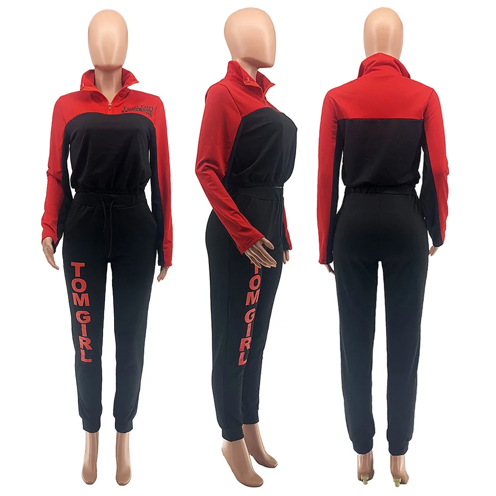 

Wholesale Product Women Letter Printed Hoodies Sweatshirt Baggy Pants Legging Casual 2 Pieces Outfits Fall Winter Clothes
