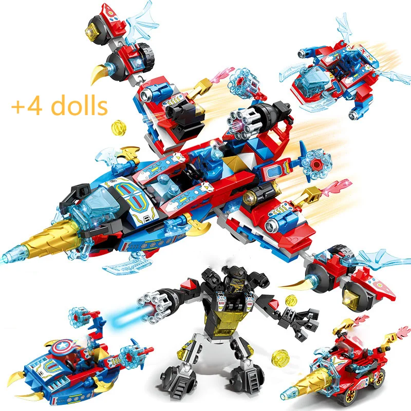 Новый завершающей Человека-паука комплект строительных блоков Детские кубики