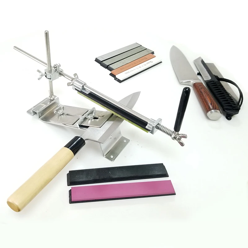 

Stainless Steel Kitchen Sharpener Professional Sharpening Tool Fixed Angle and Sharpening Stone Kitchen Knife Sharpener Grinders