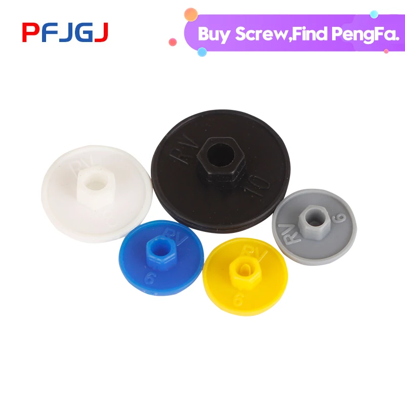 

Peng Fa Nylon dustproof cover DIN7991 countersunk head hexagonal screw with protective cover clown cover waterproof cap