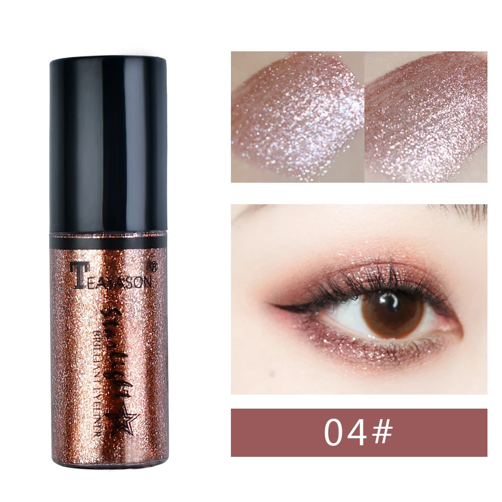 6 шт./компл. подводка для глаз серебристого розового и золотого цвета жидкая