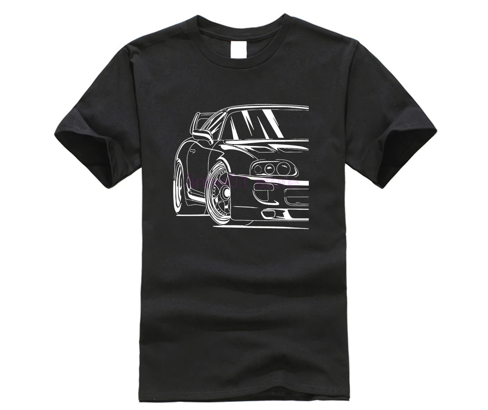 DIY Стиль Для мужчин s футболки популярный гоночный автомобиль 2JZ Homme Футболки S-XXXL