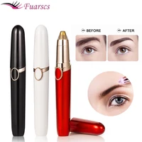 eyebrow trimmer electric painless eye brow epilator mini shaver razors with light lip facial hair remover