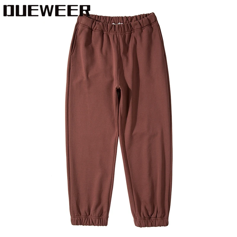 

Dueweer Kanye West Joggers Sweatpants Oversized Mens Streetwear Large Velvet Joggers Pants Soild Kardashian Womens Pants
