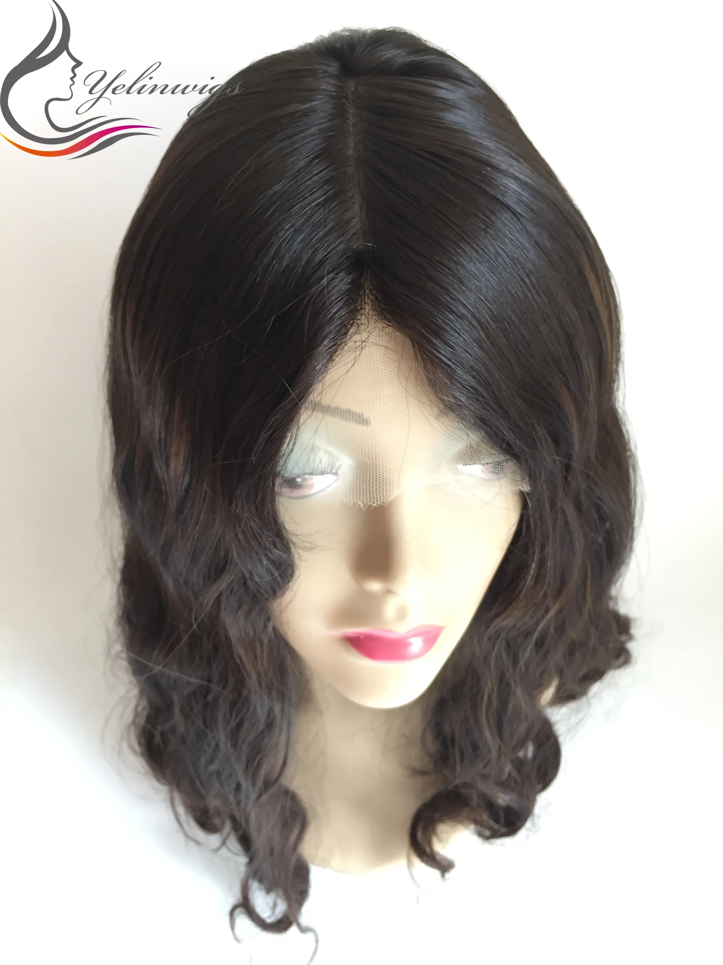 Высококачественный Европейский дневной еврейский парик Кошерный 4/6 года яркий