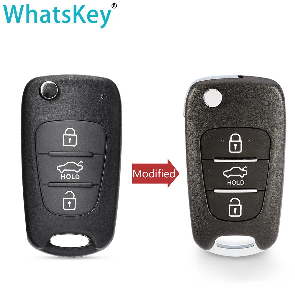 Новый модифицированный складной чехол для выкидного ключа пульта WhatsKey Hyundai I30 IX35