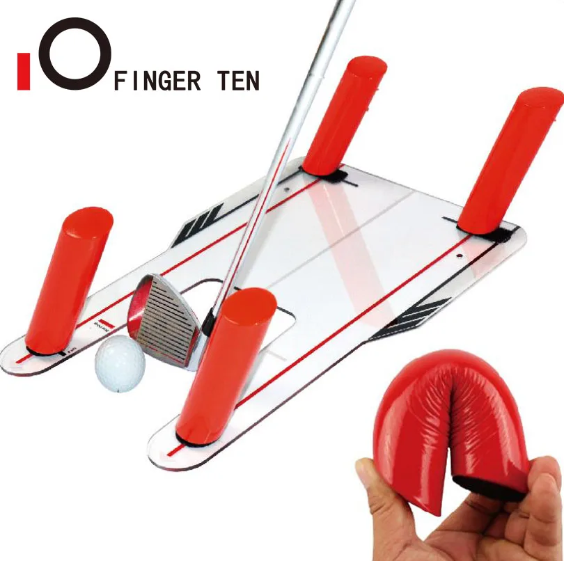 

New Durable Red Golf Putter Training Aids Tool Alignment Putting Swing Trainer Set Indoor Outdoor Black Drop Shipping