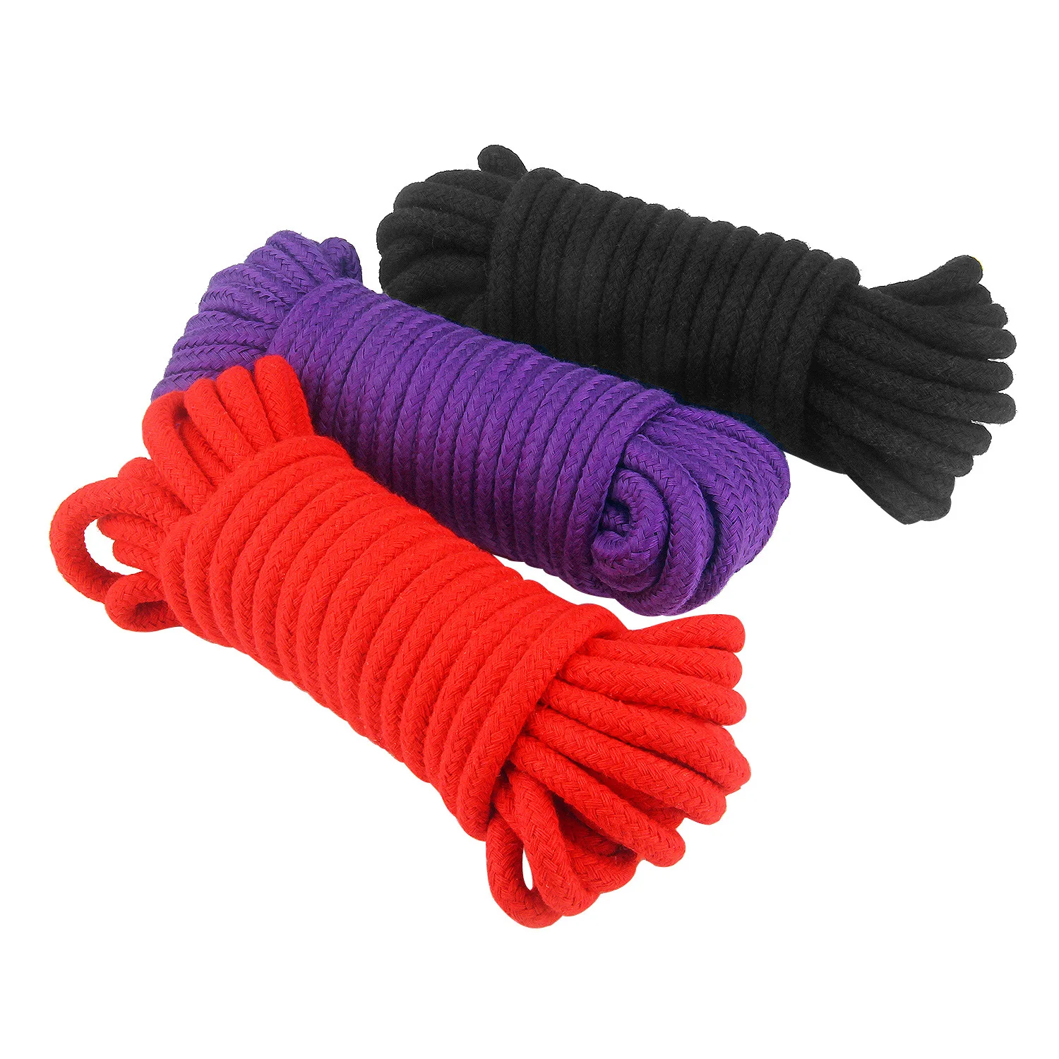 

8mm Cotton Rope Cords Craft 10yards Red Black Purple Handmade Gift Package Woven Garment Fabric Sewing Accessories Twisted DIY
