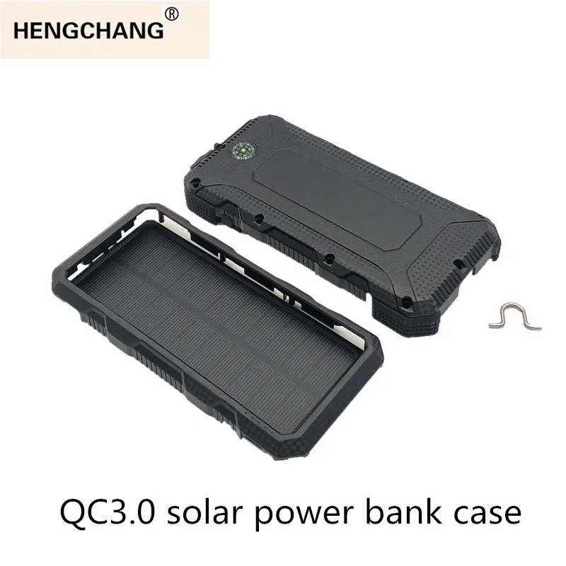 Корпус внешнего аккумулятора на солнечной батарее коробка DIY два USB комплекта