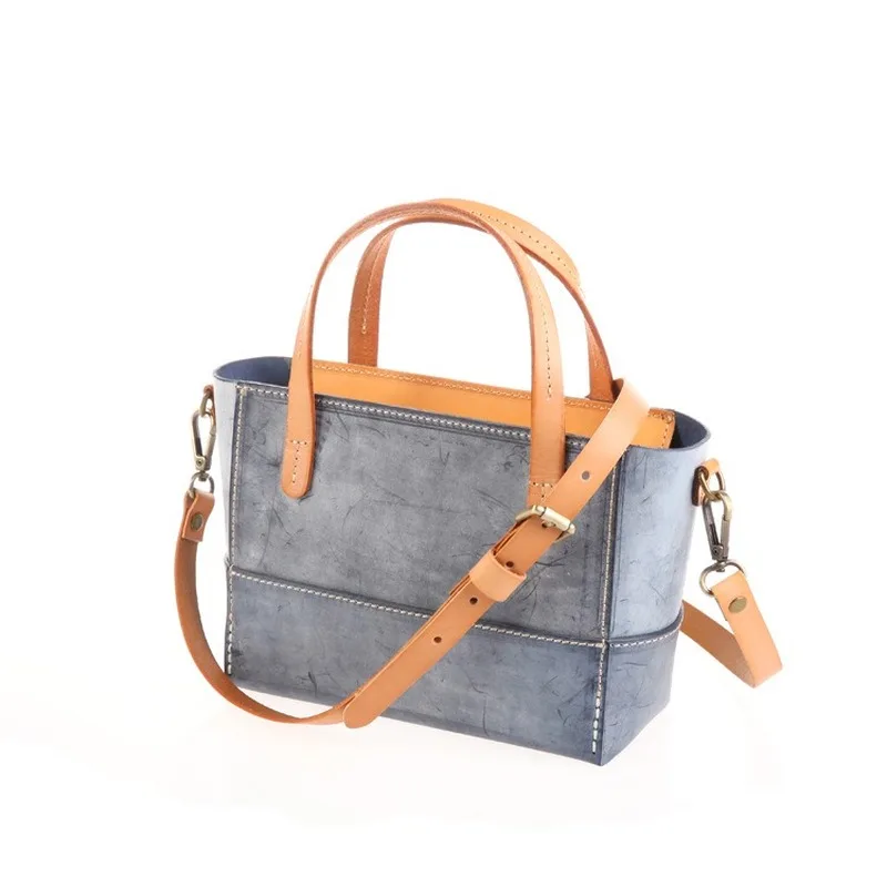 

2020 new leather messenger bag female bag big bag handbag messenger bag literature and art women's shoulder bag satchels