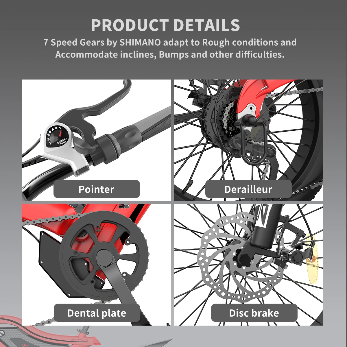 AOSTIRMOTOR S18 мини электрический велосипед 500 Вт горный Ebike 48В батарея 20 Дюймов 4 0