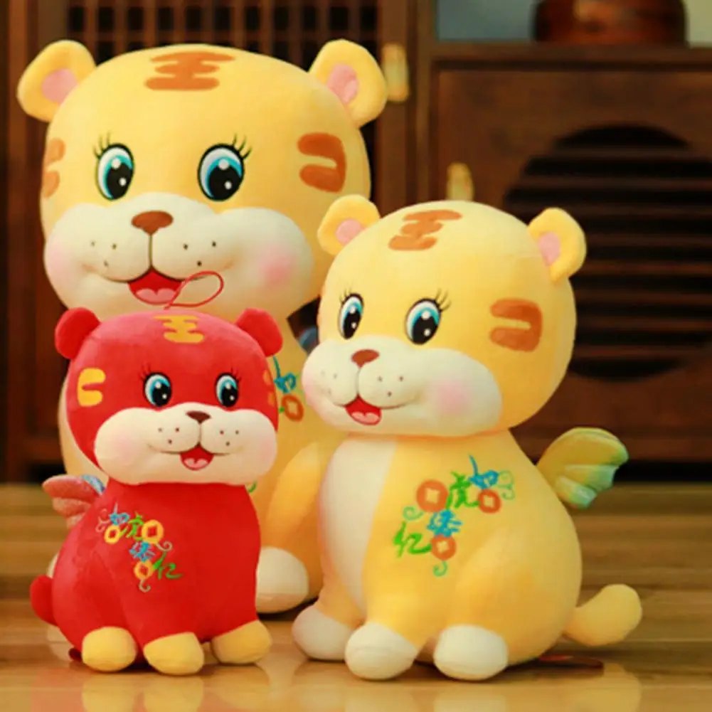 

Мягкий Новогодний подарок, новогодний декоративный подарок, тигр, плюшевая игрушка для празднования