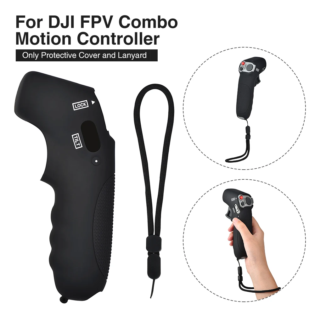 

Protective Case For DJI FPV Combo Silicone Handle Case Anti-scratch Cover Sleeve Skin Protector Washable Accessory