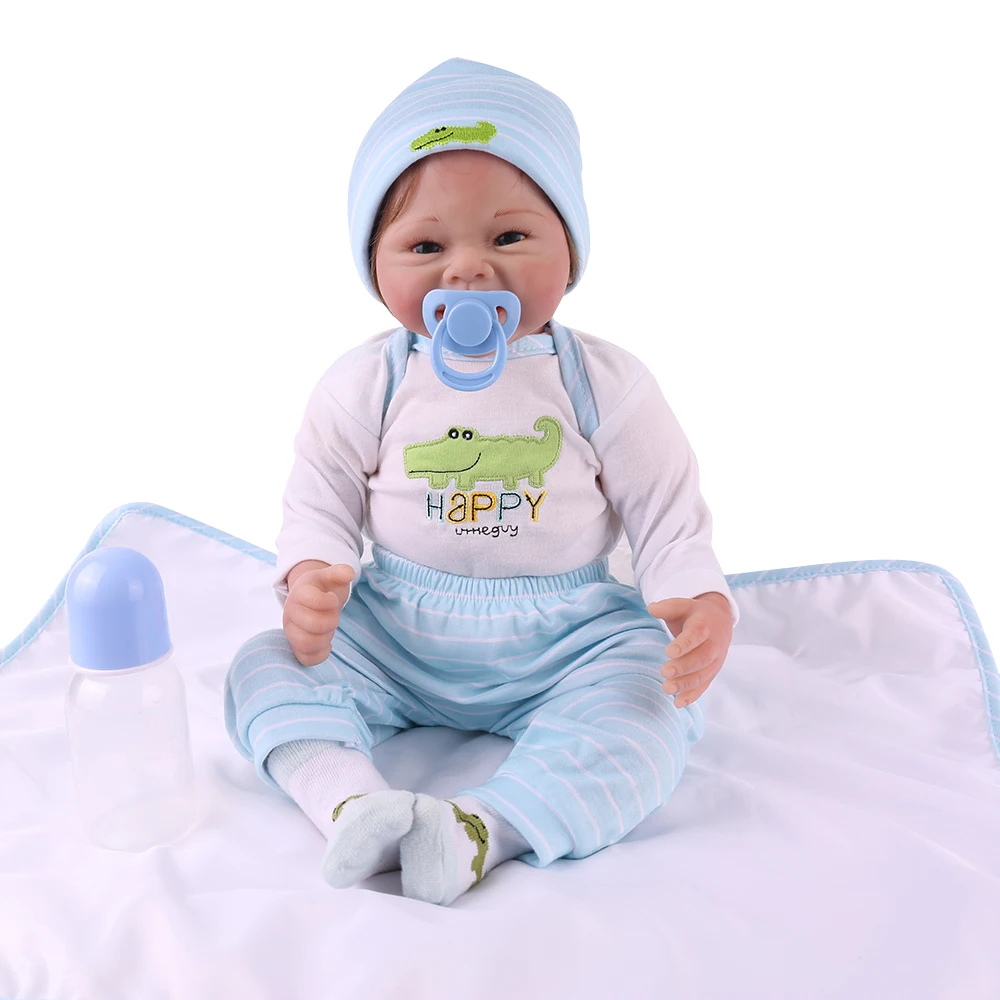 Bebes reborn 22 дюймов 55 см силиконовые куклы reborn baby boy NPK брендовые модные куклы reborn Оптом Детские Подарочные игрушки куклы