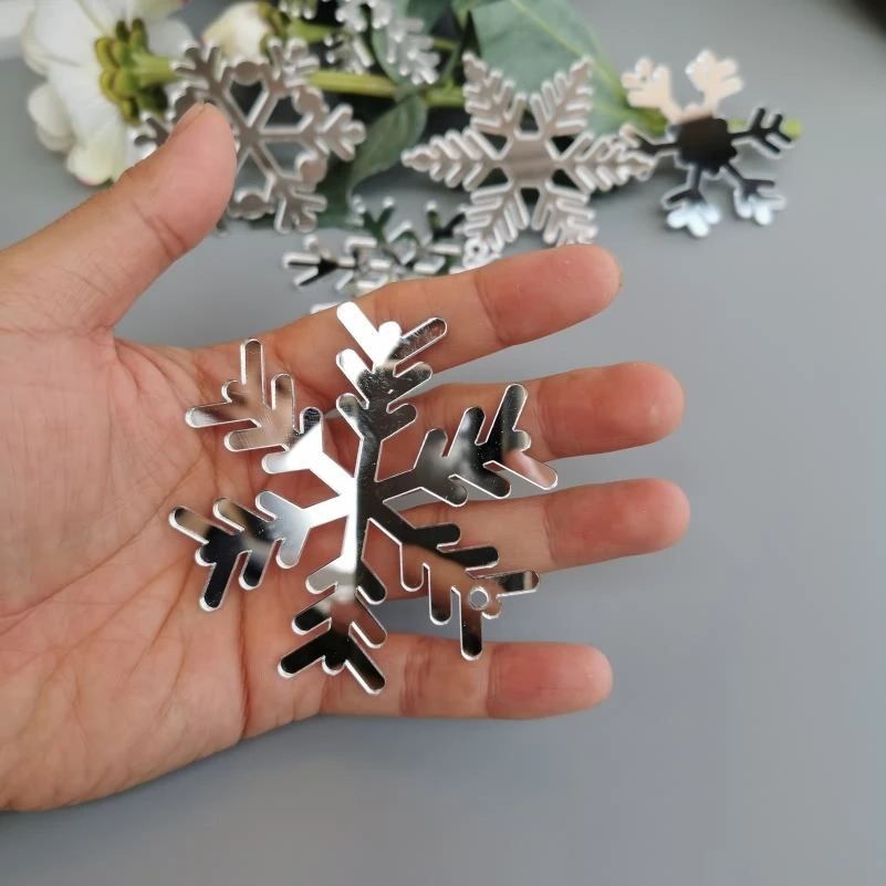 6 шт./лот рождественские украшения зеркальная поверхность мини елочные Санта