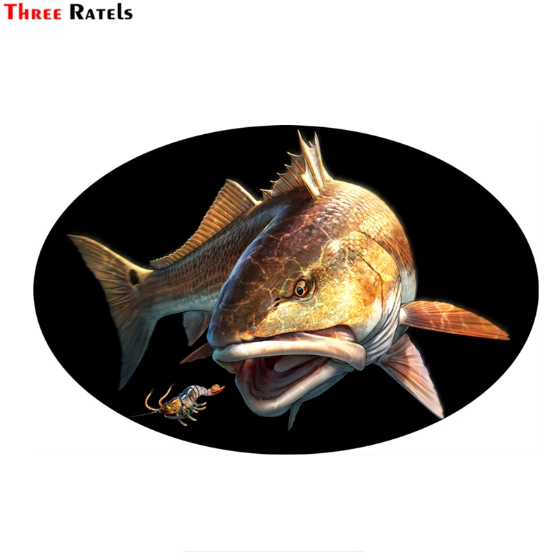 

Three Ratels Fc30 Fish Waterproof Pvc Sticker Decal For Car Motor Bike Scooter Laptop