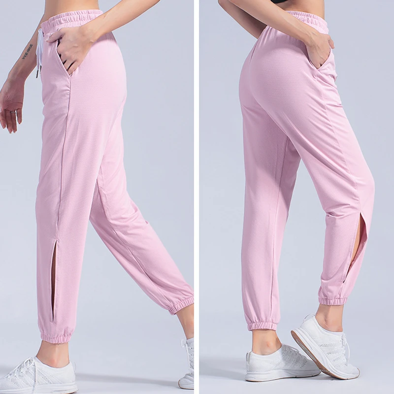 Спортивные штаны спортивная одежда женские свободные быстросохнущие Тонкие для