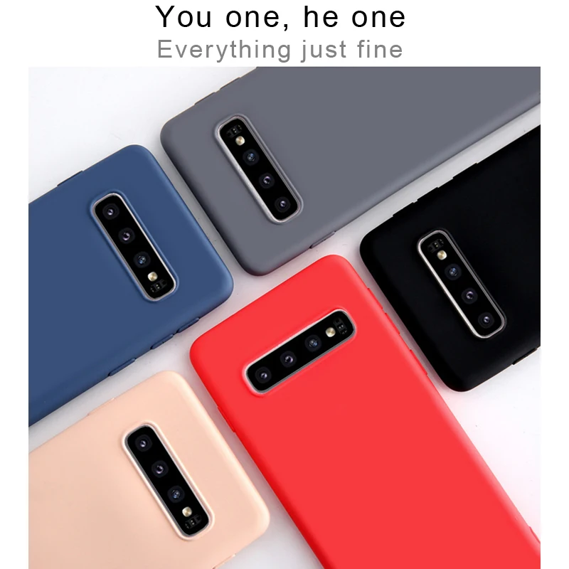 Популярный Оригинальный чехол для samsung Galaxy S10 Plus из жидкого силикона мягкий