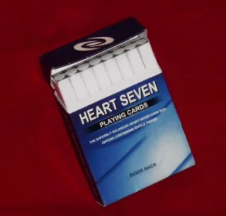 Коробка с сердцем и семи карточками волшебные фокусы чехол для сигарет