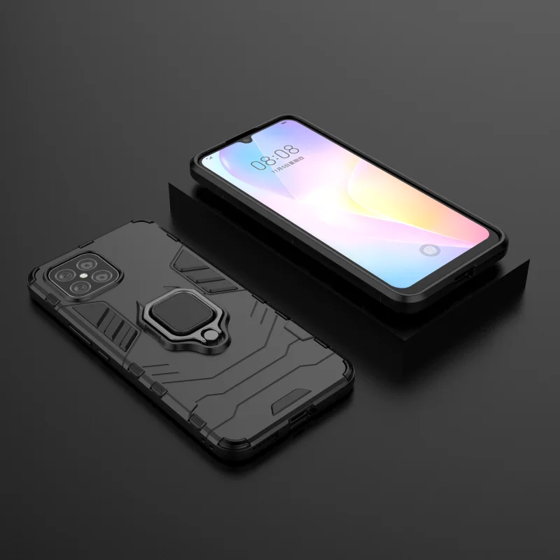 

Rugged Armor Phone Case For Huawei Nova 7I 8 7 6 5 5I 5Z 5T 4G 4 SE Pro 5G Fashion Shockproof Simple Kickstand Protection Cover