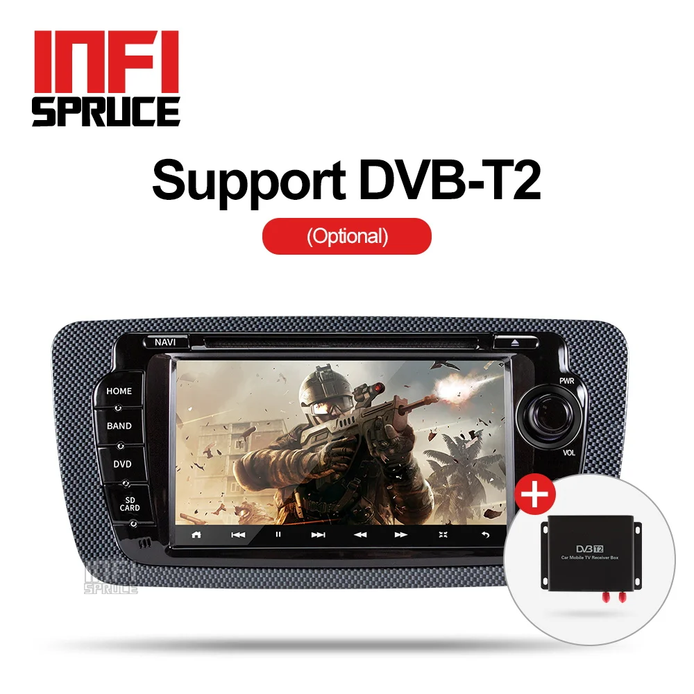 Infispruce 7 дюймов Android 9 0 автомобильный dvd для сиденья Ibiza 2009 2010 2011 2012 2013 Радио