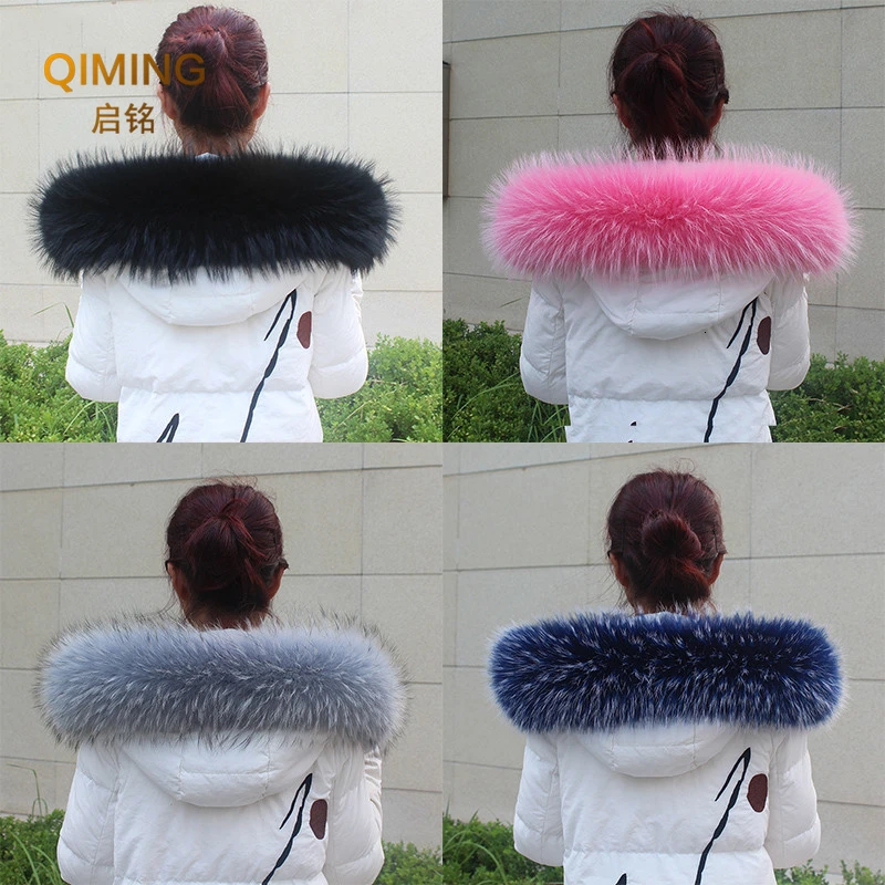 Женский меховой шарф зимний из 100% натурального меха енота| |