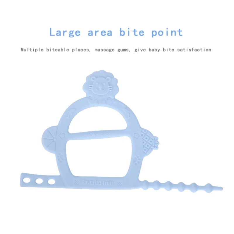 

Baby Toy Newborn Chews Food Grade Silicone Teethers Training Nontoxic Kids Finger Guard Wrist Band Stop Sucking Thumb Toy Gift