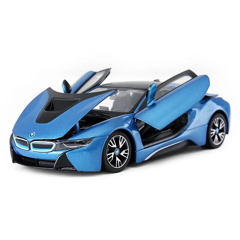 Лицензионная Высококачественная статическая модель автомобиля 1:24 Diecast I8 Concept Sports