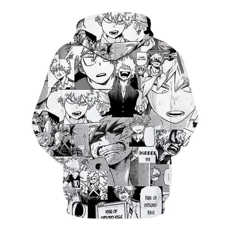 Аниме Boku No Hero academic толстовки мужские уличные для мальчиков хип-хоп спортивный