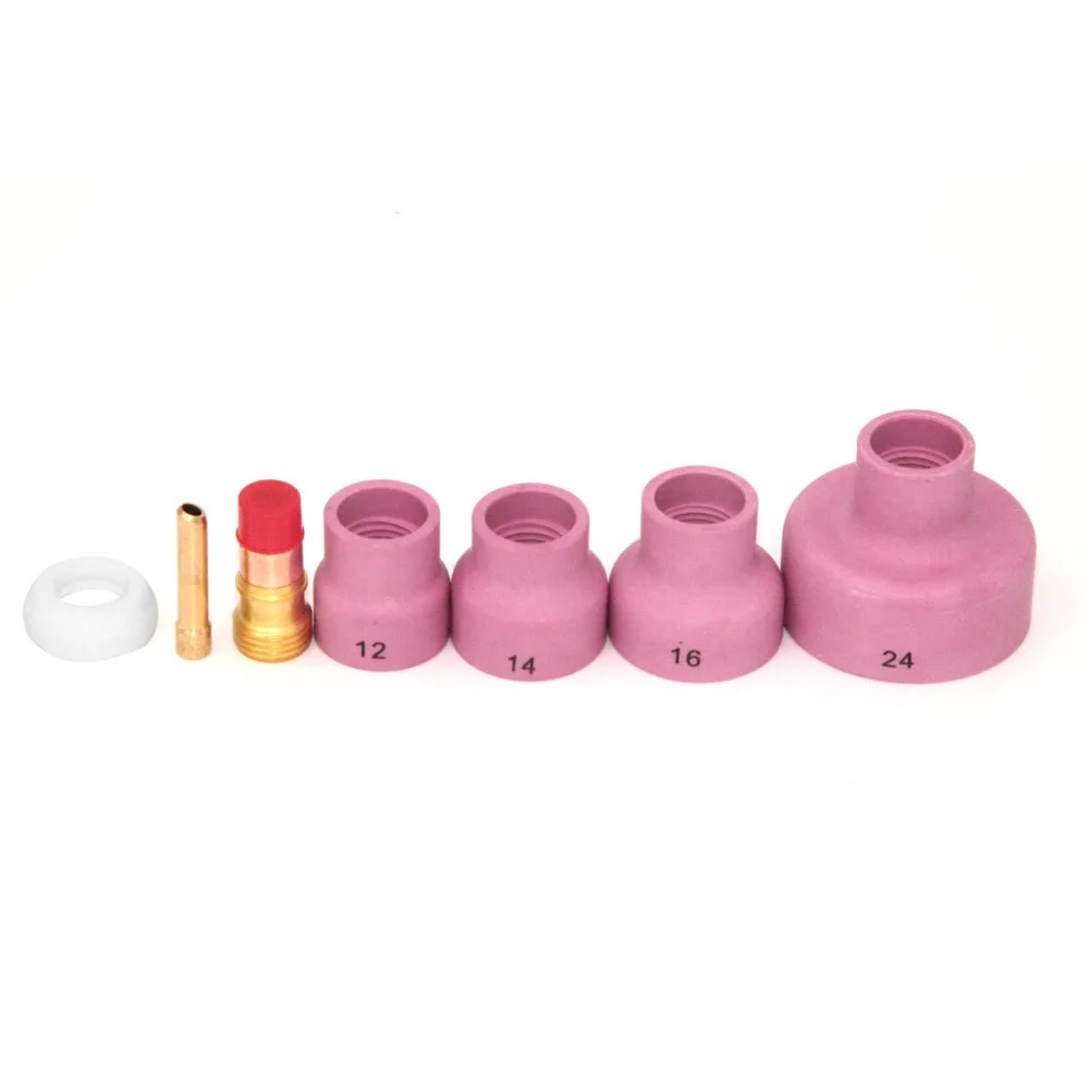 6pcs Welding Cup TIG Weldings Torch Nozzle Rings Cover Gases Lens Ceramic Cup​​​​ For WP9/20/25/17/18/26 Tool | Инструменты