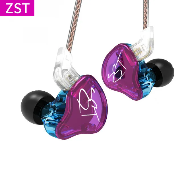 KZ ZST PRO Наушники с двойным драйвером съемный кабель В Ухо Аудио HiFi музыкальные