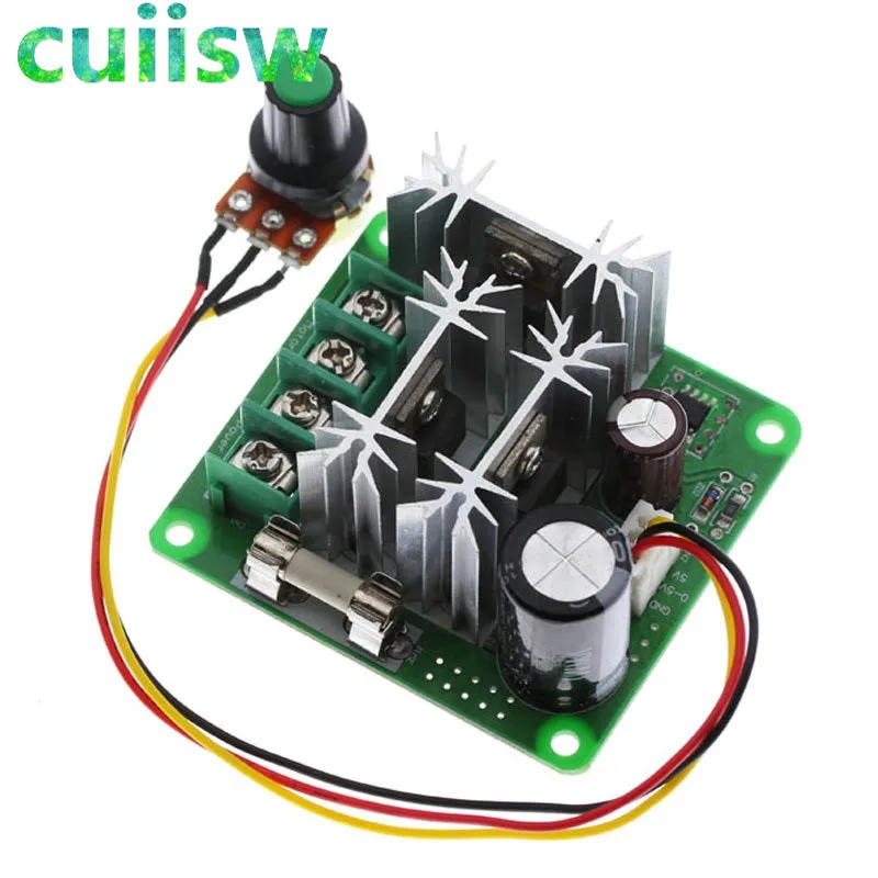 Контроллер скорости двигателя постоянного тока 6 в-90 в 15 А бесступенчатая