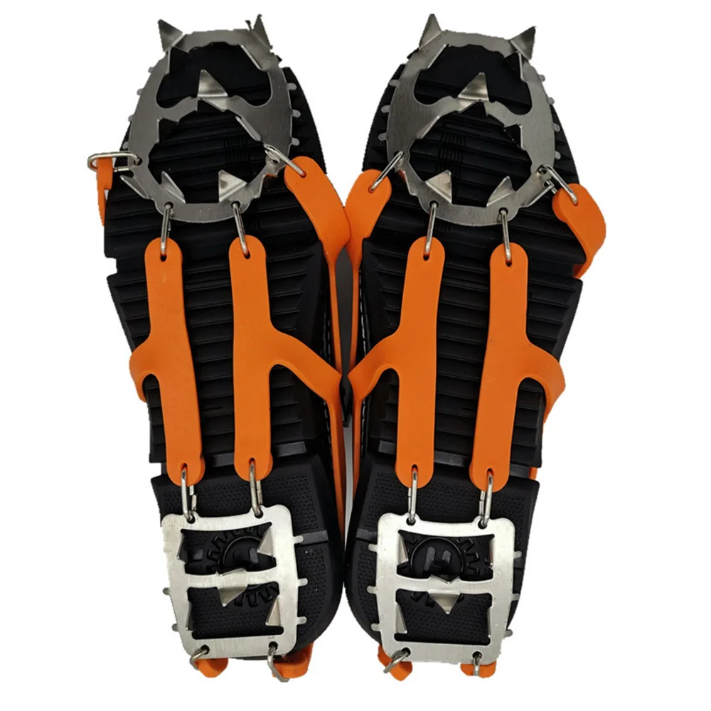 

1Pair 18Teeth Crampon Non Slip Shoe Cover Portable Climbing Shoe Studs Ice Gripper Antiskid Snow Shoes Cleat Outdoor Accessories