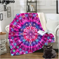 liasoso 3d print fashion colors pattern high quality blankets office home sofa bed cover soft fleece warm baby plush blanket