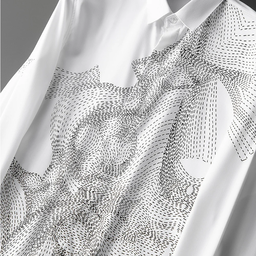 

New Brand Men's Shirts Long Sleeve Business Casual Dress Shirt 2021 Spring Camisa Masculina Streetwear Social Tuxedo Male Clothi