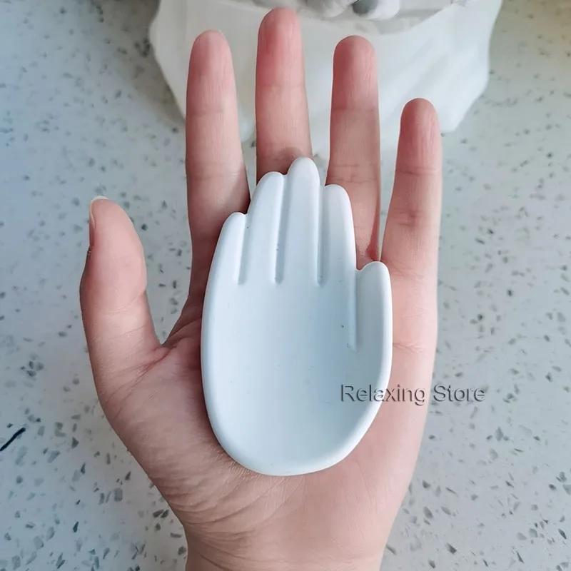 Силиконовые формы в форме ладони для бетона подсвечника сделай сам цементный