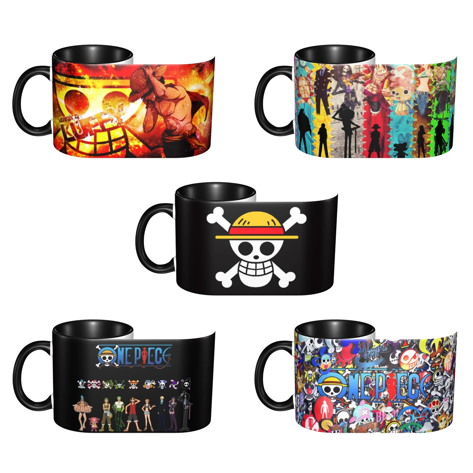 

Аниме ONE PIECE 11 OZ керамическая кофейная кружка с ручкой чайная чашка для какао молока хлопьев кружка для напитков