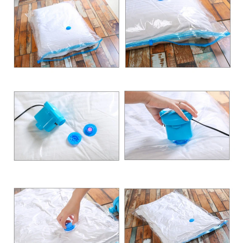 

Heavy Duty Vacuum Seal Storage Bag Space Saving Cloths Travel Bedding 70*50cm