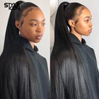 Styleico 30 32 34 36 искусственных прямых волос, 100% натуральные человеческие волосы, пряди, двойные пряди, толстые волосы Remy