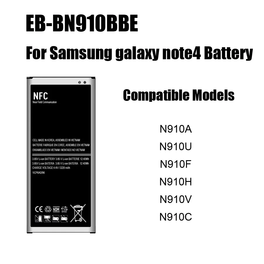 Аккумулятор PINZHENG для Samsung Galaxy S4 S5 S6 Note 3 4 B800BE B600BC EB BN910BBE BG900BBC BG920ABE|Аккумуляторы