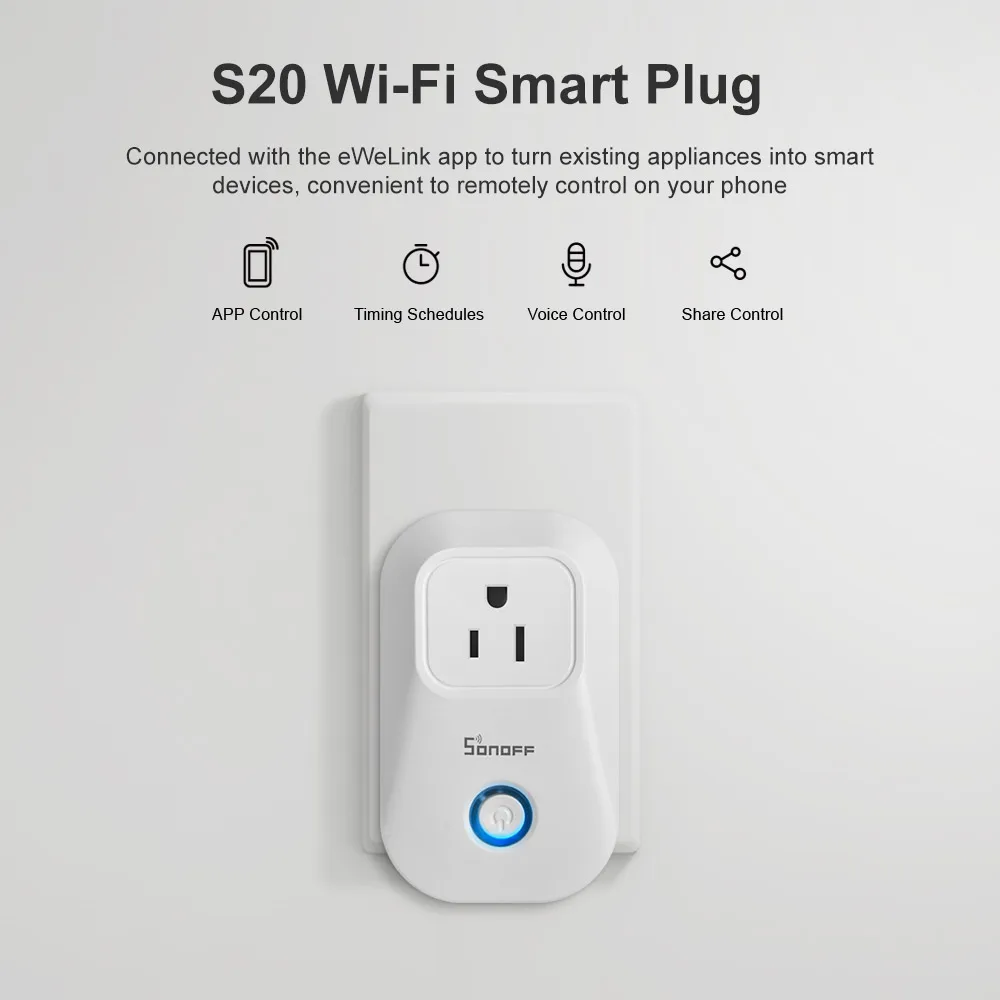 Wi Fi розетка Itead SONOFF S20/ S26 с дистанционным управлением|Модули для умного дома| |
