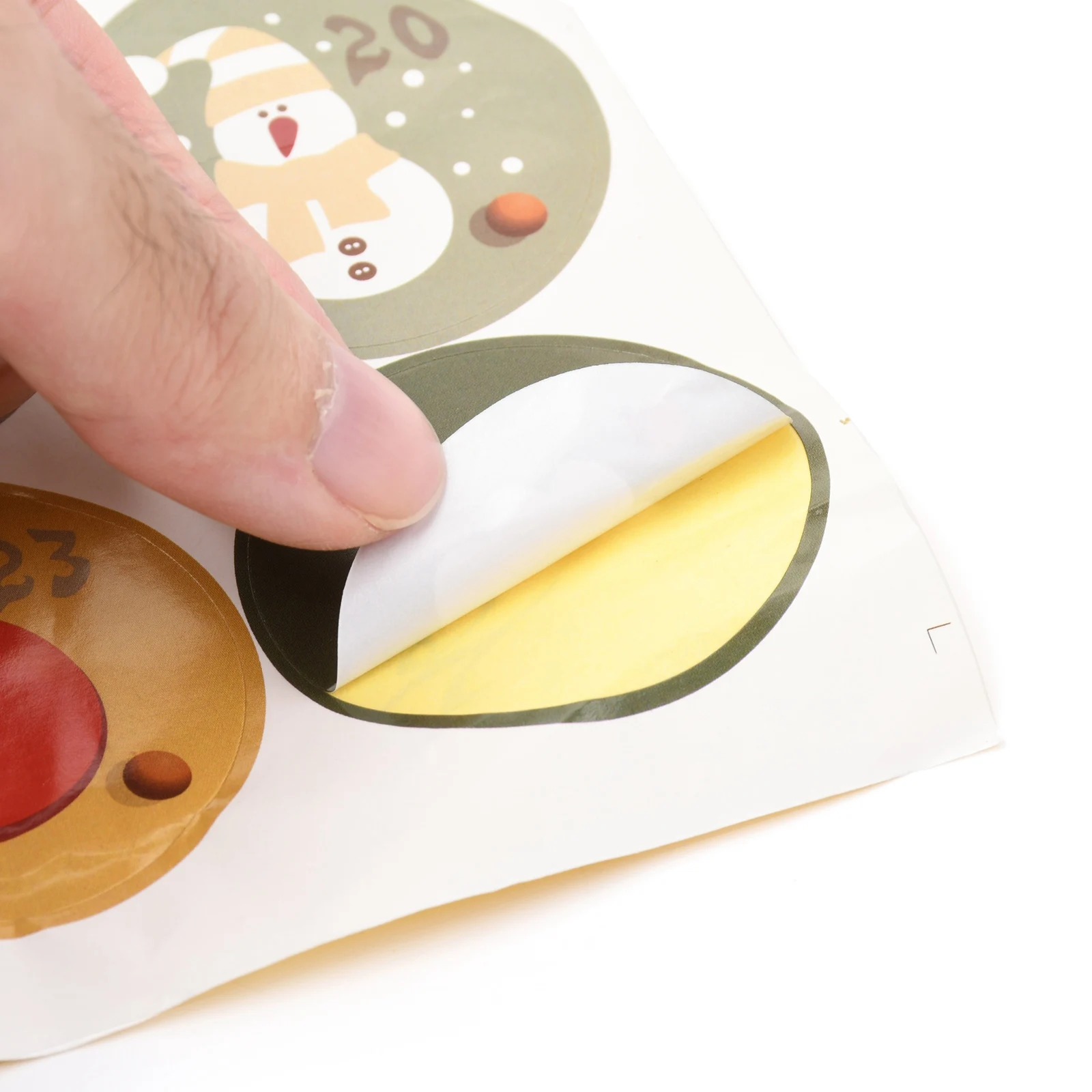 24 Days Christmas Advent Calendar Bags Advent Calendar Gift Bags DIY Set Paper Stickers Pouches Christmas Decoration With Clips