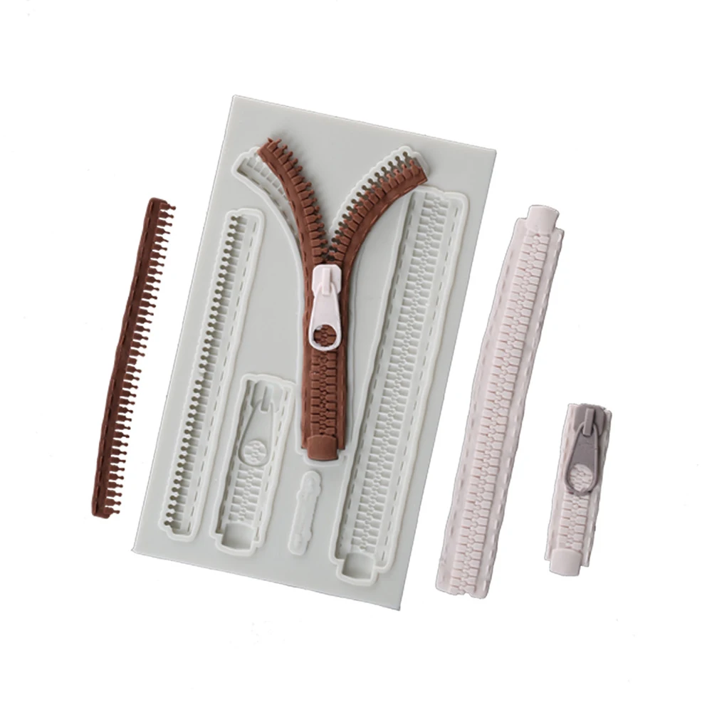 Силиконовая молния помадка плесень шоколадные конфеты Бисквитное украшение