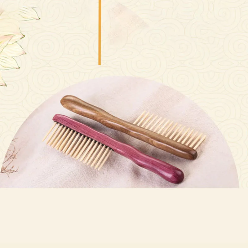

1 Set Natural Sandalwood Hair Comb Handmade Wooden Comb Detangling Wide Tooth Comb New Design
